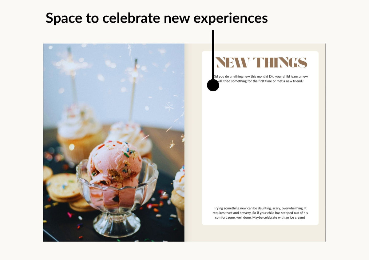 homeschool planner space to record and celebrate new experiences and skills