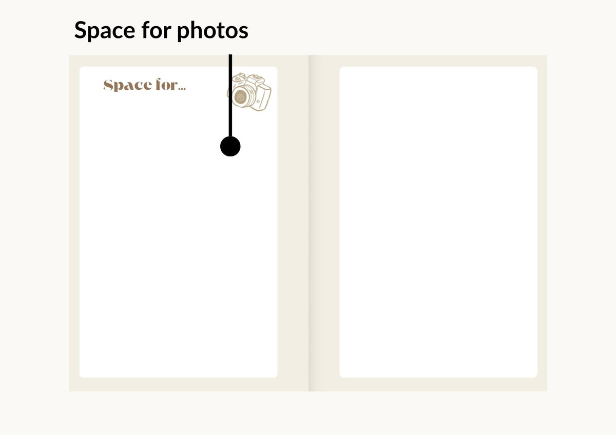 homeschool planner space for photos